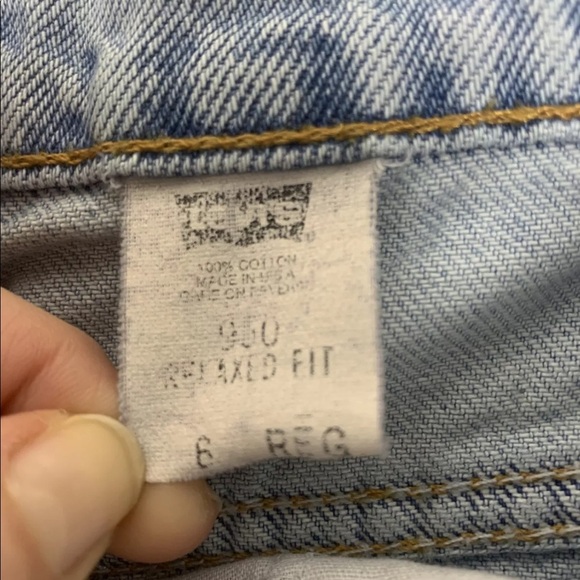 VTG 80s Levis 950 Button High Waist Shorts Sz 6 - Picture 6 of 8